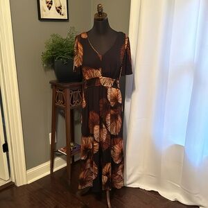 Soma Flutter Sleeve Midi Bra Dress Size L